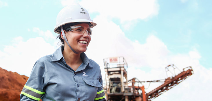 a man wearing a hard hat and a hardhat